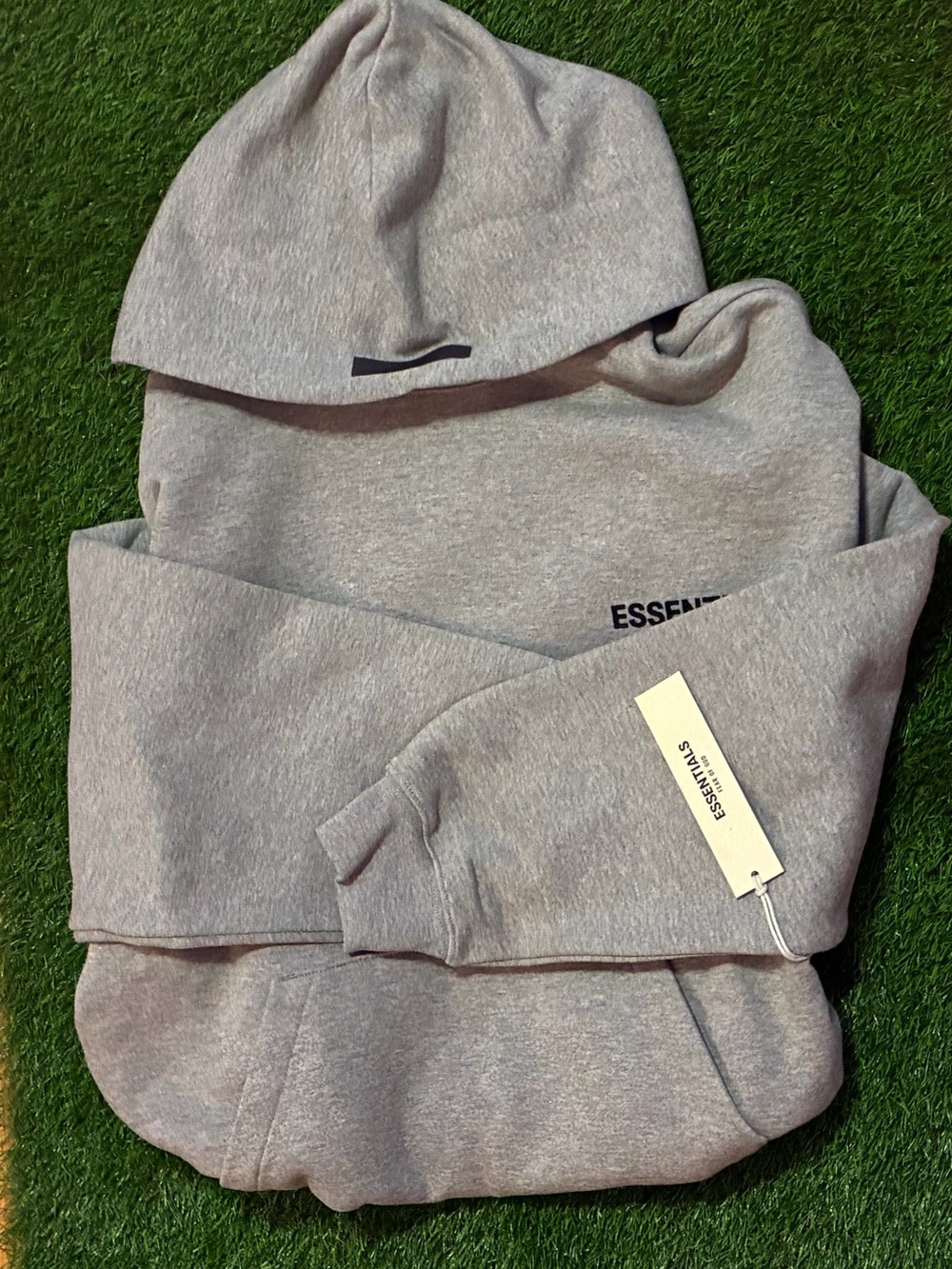 Essentials Men's Light Heather Gray Crewneck Sweatshirt